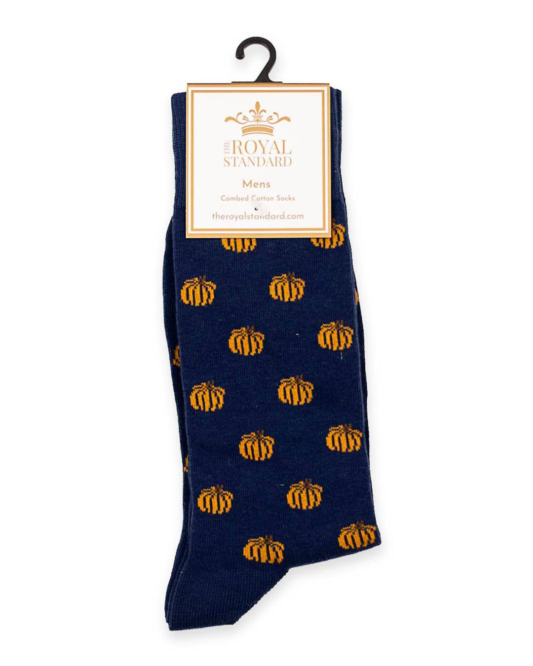 Men's Hey Pumpkin Socks Navy/Orange One Size