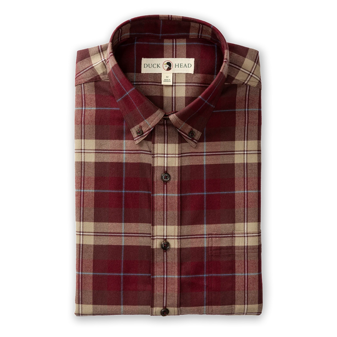 LS Cotton Flannel Sport Shirt Buckner Plaid