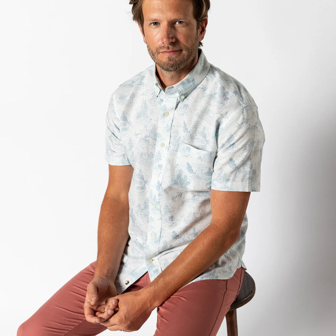 SS Linen Cotton Oxford Sport Shirt