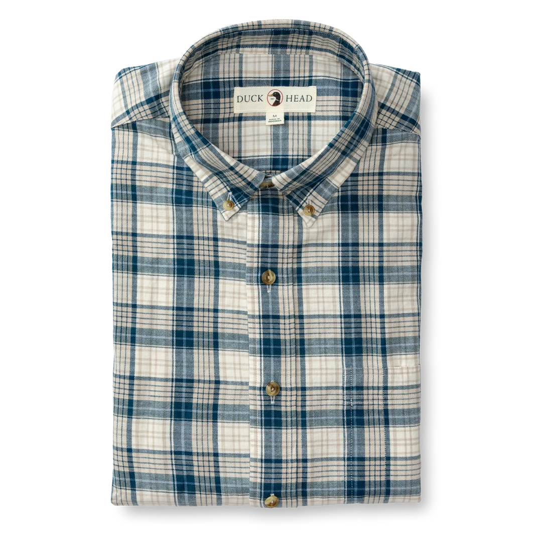 LS Cotton/Wool Twill Sport Shirt Holling Plaid