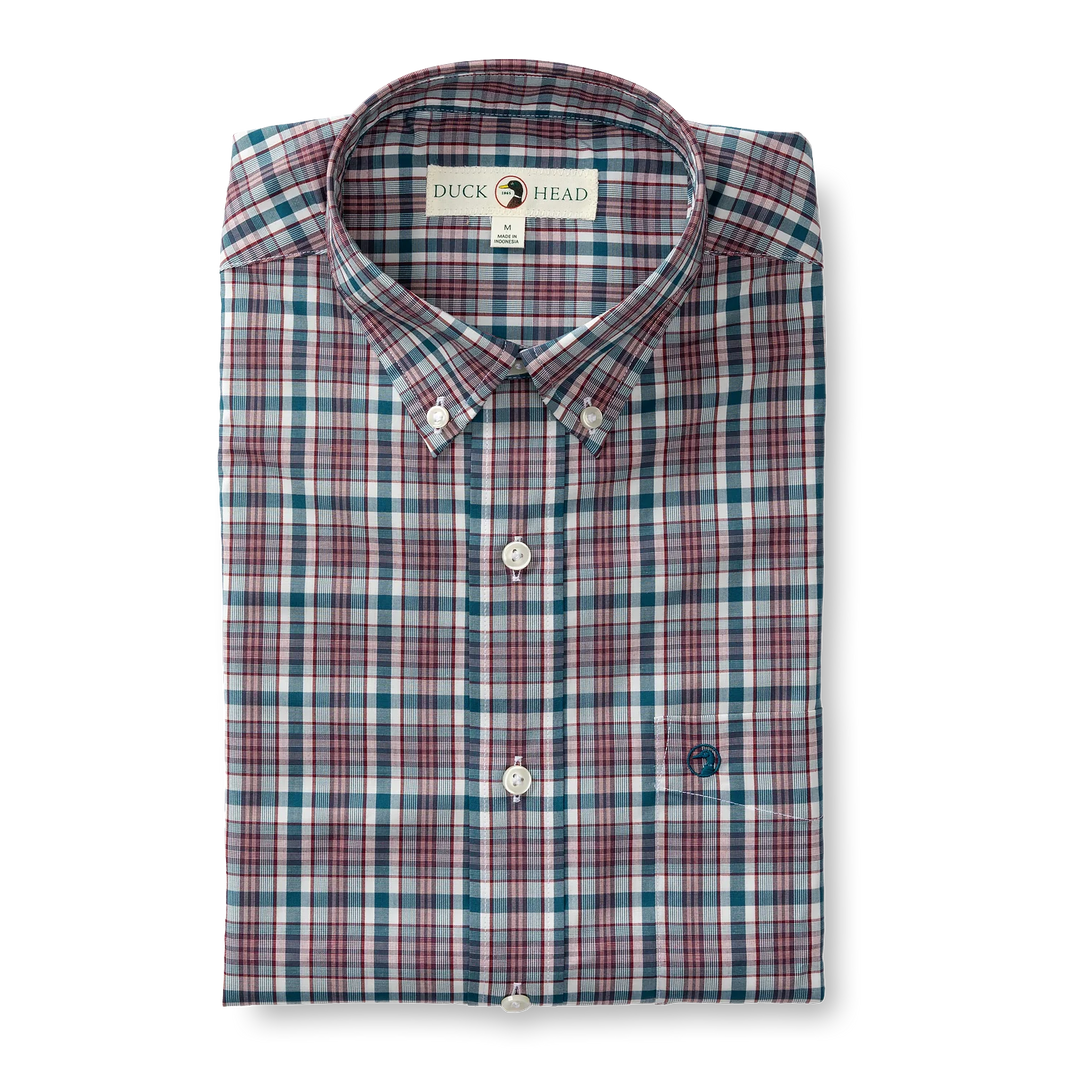 LS Performance Poplin Sport Shirt Wallace Plaid