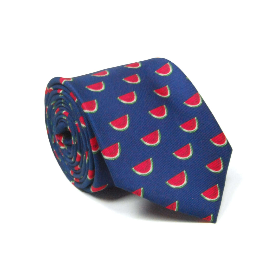 Watermelon Tie: Navy