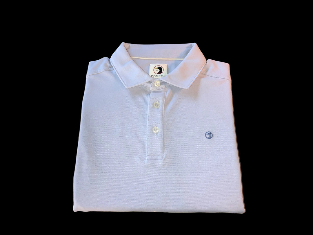 Heather Blue Duck Head Polo