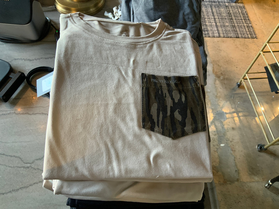 Boys Ravine Pocket Tee SS