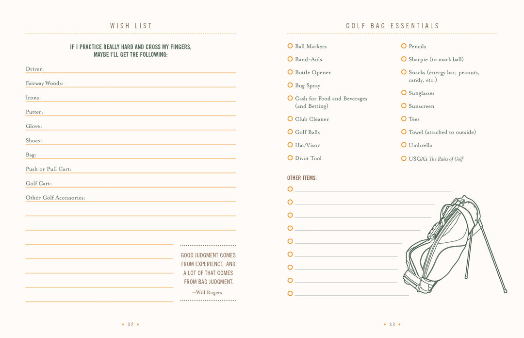 Ultimate Golf Journal