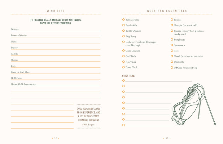 Ultimate Golf Journal