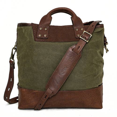 Heritage Waxed Canvas Medium Ice Block Tote Bag