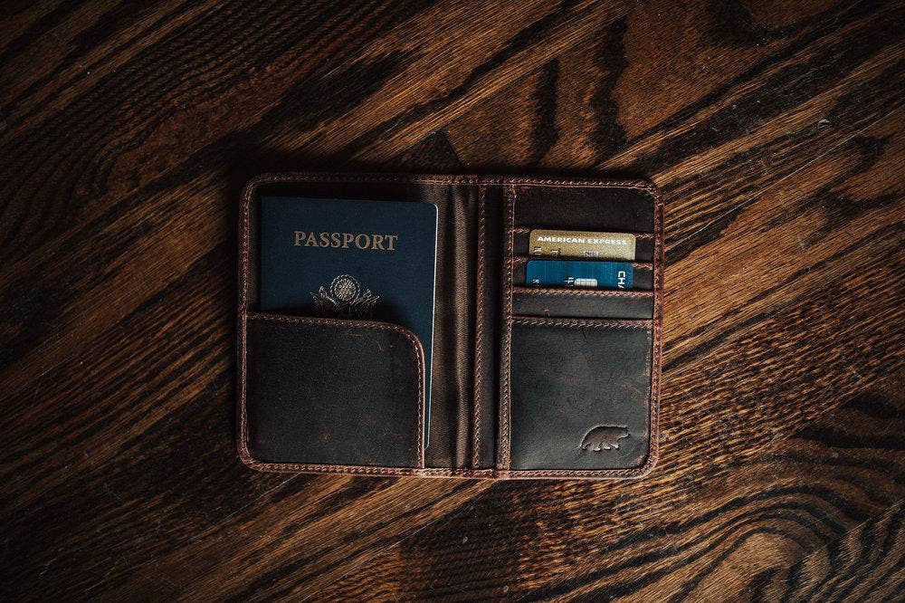 Buffalo Leather Passport Cover