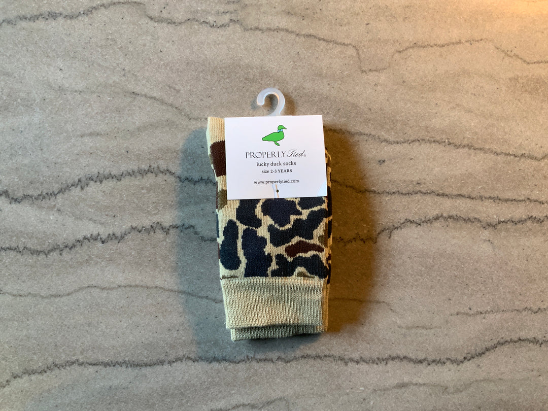 Lucky Duck Socks Vintage Camo