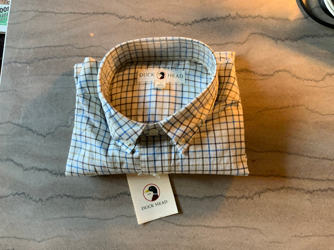 LS Cotton Twill Sport Shirt Joyner Plaid