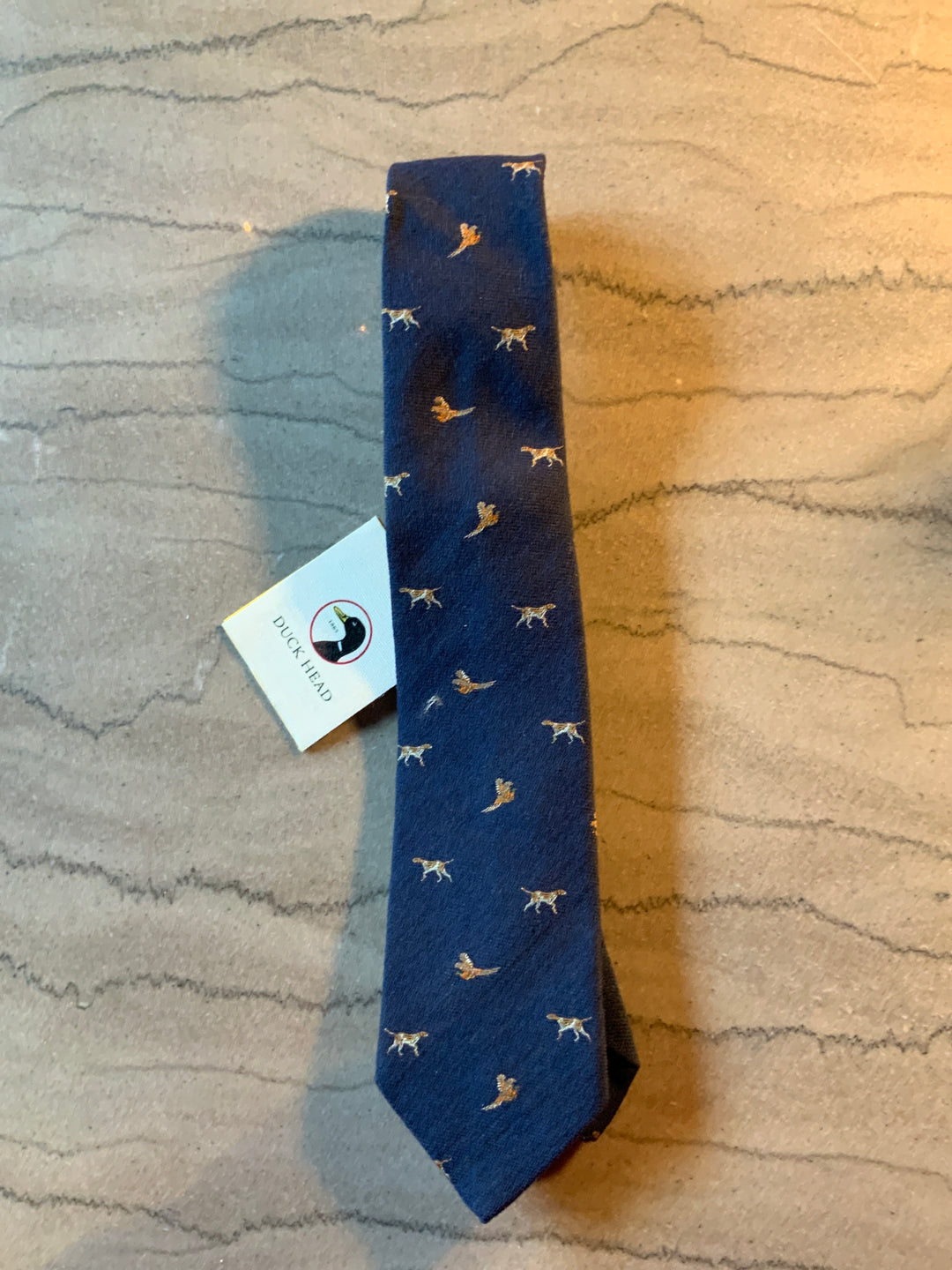 Wool Dog & Pheasant Motif Tie