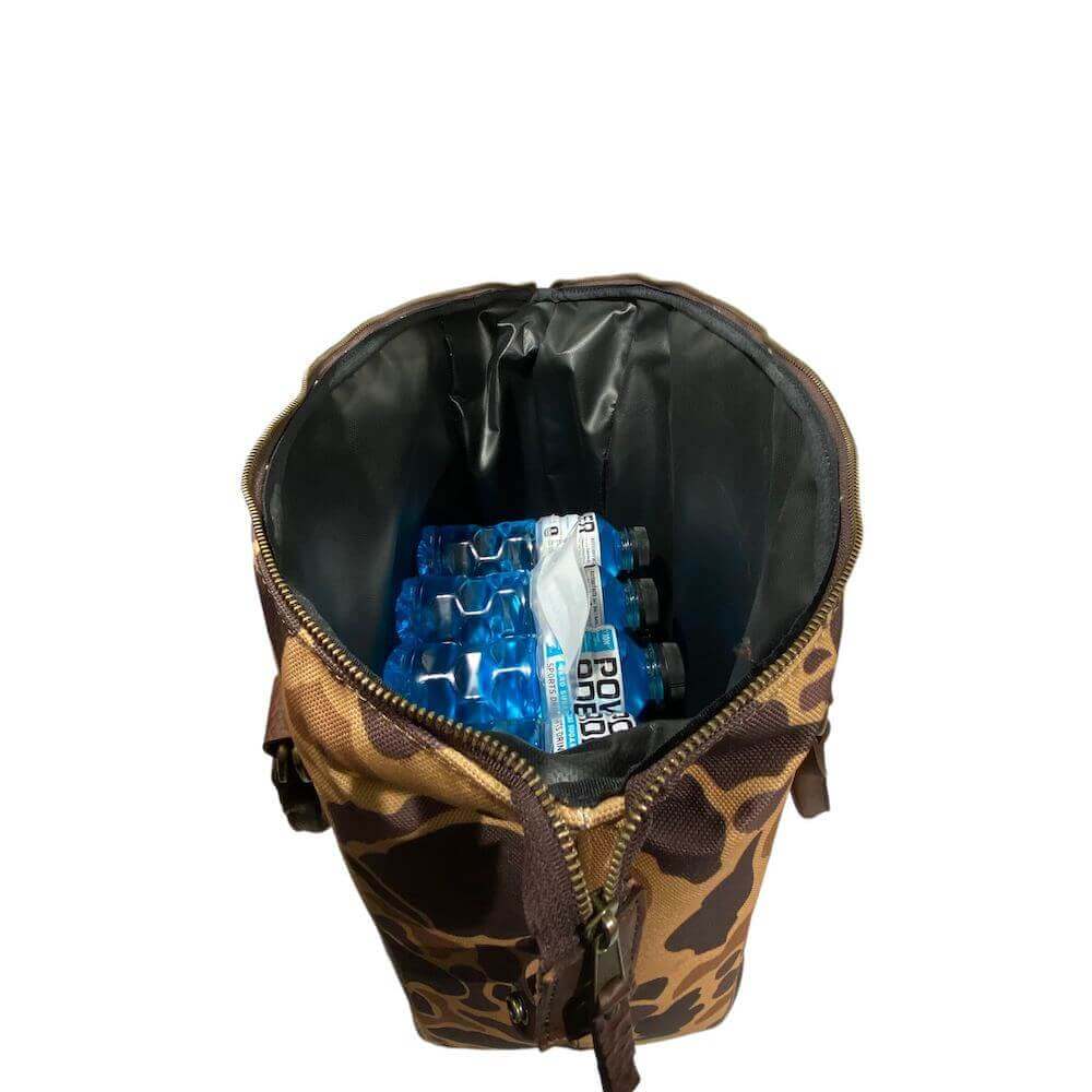 White Wing Waxed Canvas Large Cooler - Vintage Camo