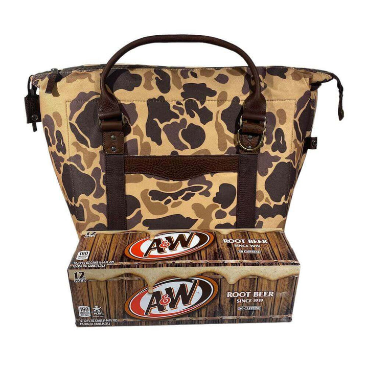 White Wing Waxed Canvas Large Cooler - Vintage Camo