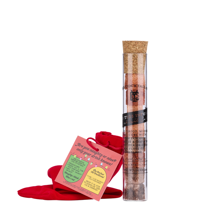 Naughty or Nice Old Fashioned Cubes: Stocking Stuffer