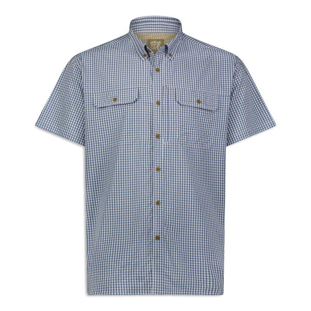 Brooks Bamboo Short Sleeve Shirt (Gentleman Check)