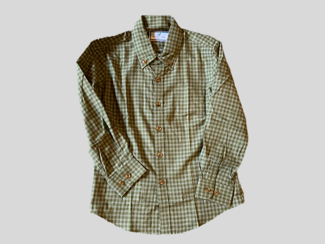 Boys Woodland Sports Shirt Cypress Needle
