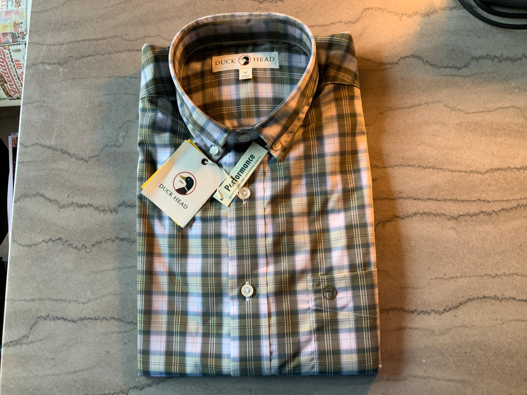LS Performance Poplin Sports Shirt Aldridge Plaid