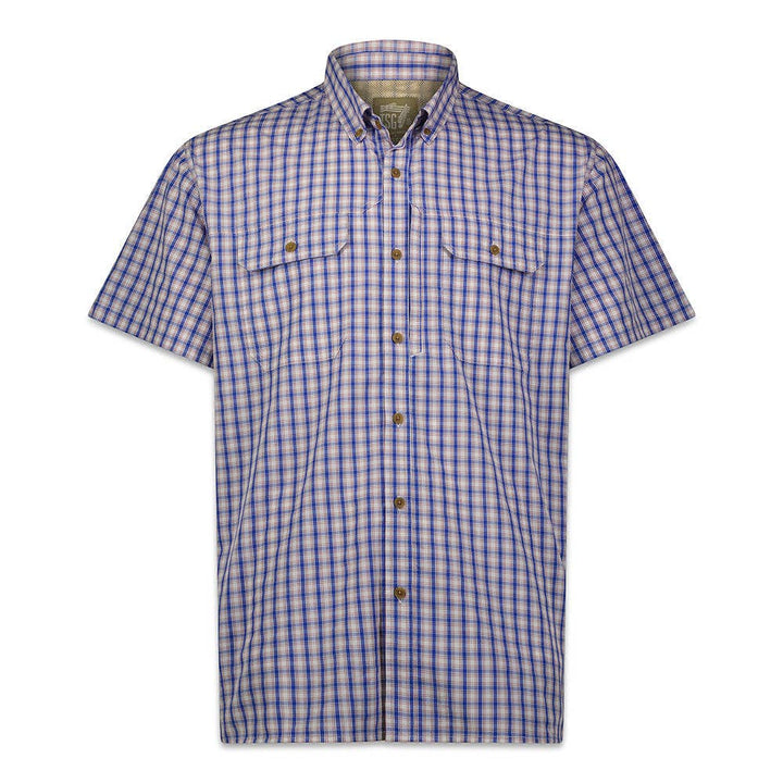 Brooks Bamboo Short Sleeve Shirt (Coastal Check)