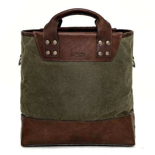 Heritage Waxed Canvas Medium Ice Block Tote Bag