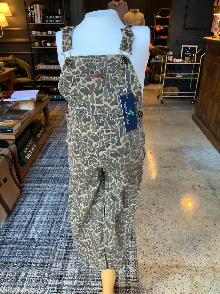 Boys Harvest Overalls Vintage Camo
