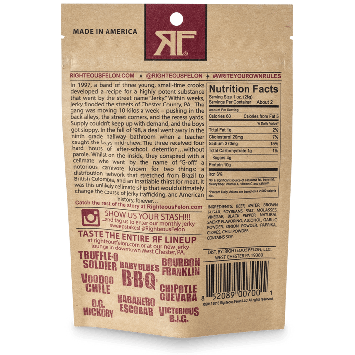 OG Hickory Beef Jerky 2oz