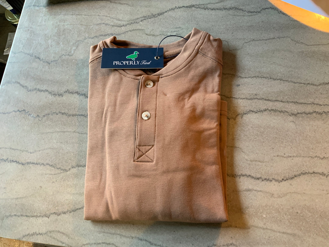 Boys Shoreline Henley LS