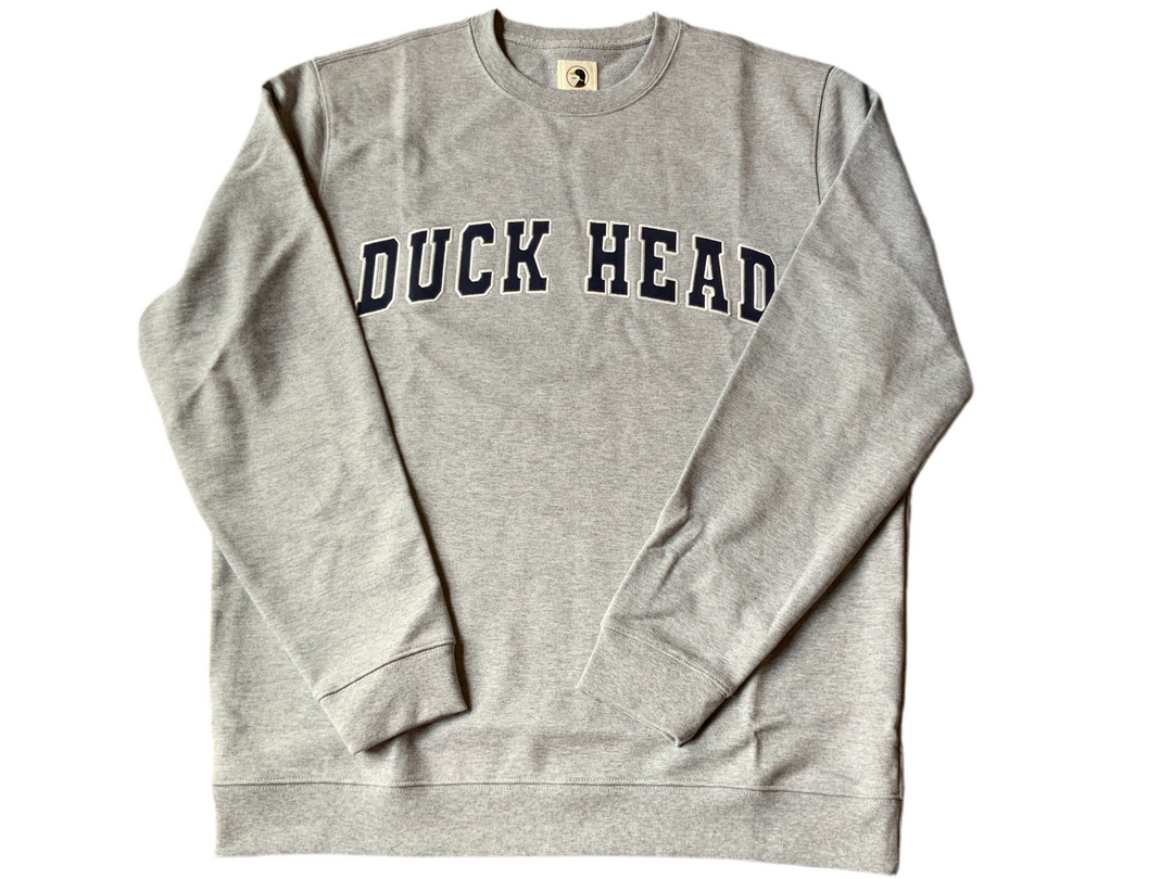 Heather Grey Duck Head Crewneck