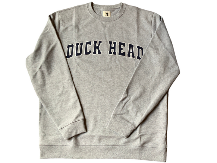 Heather Grey Duck Head Crewneck