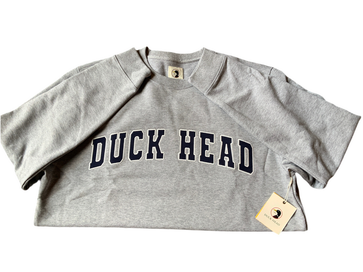 Heather Grey Duck Head Crewneck