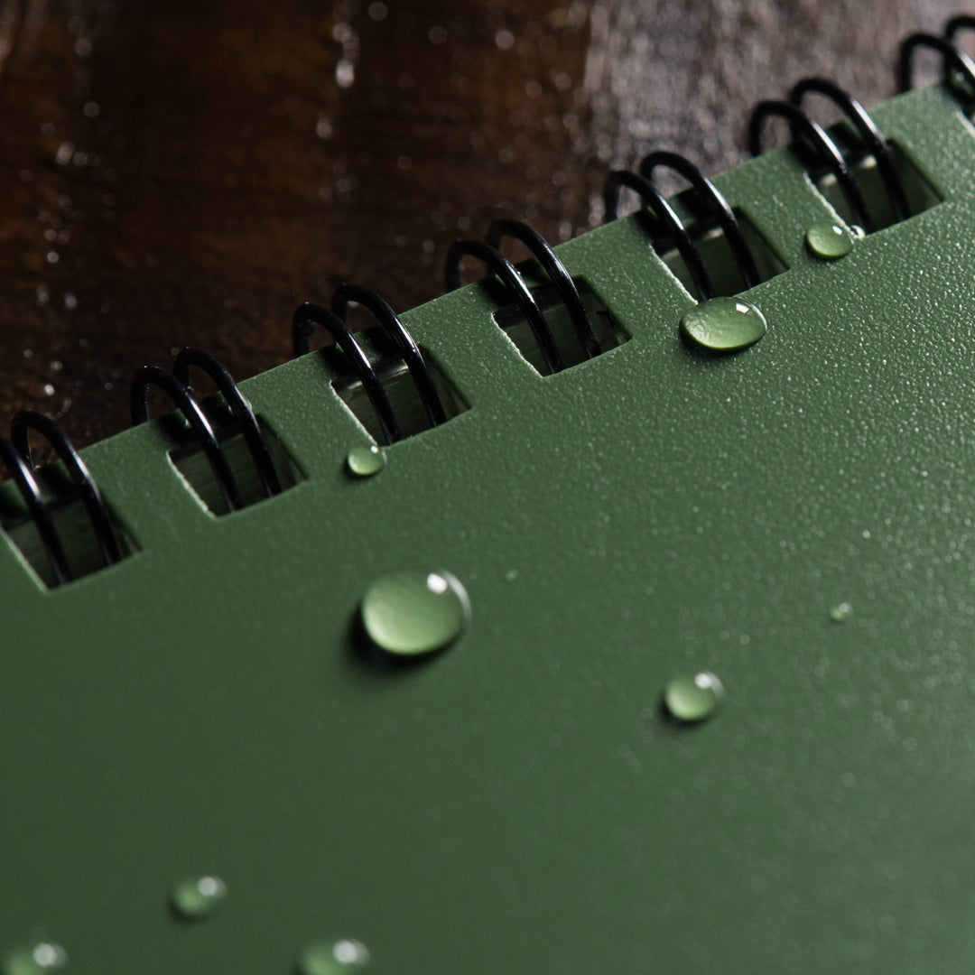 Rite in the Rain 4.625" x 7" Side Spiral Notebook, Green