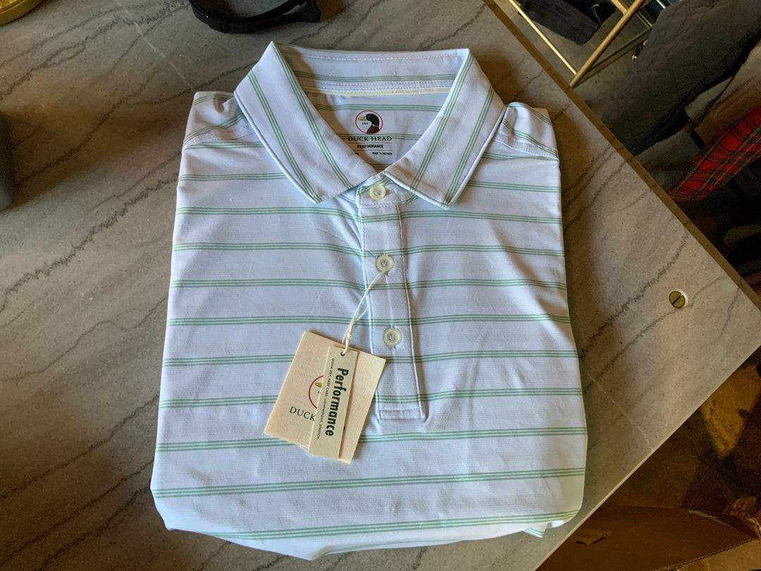 Sky Blue SS Performance Duck Head Polo