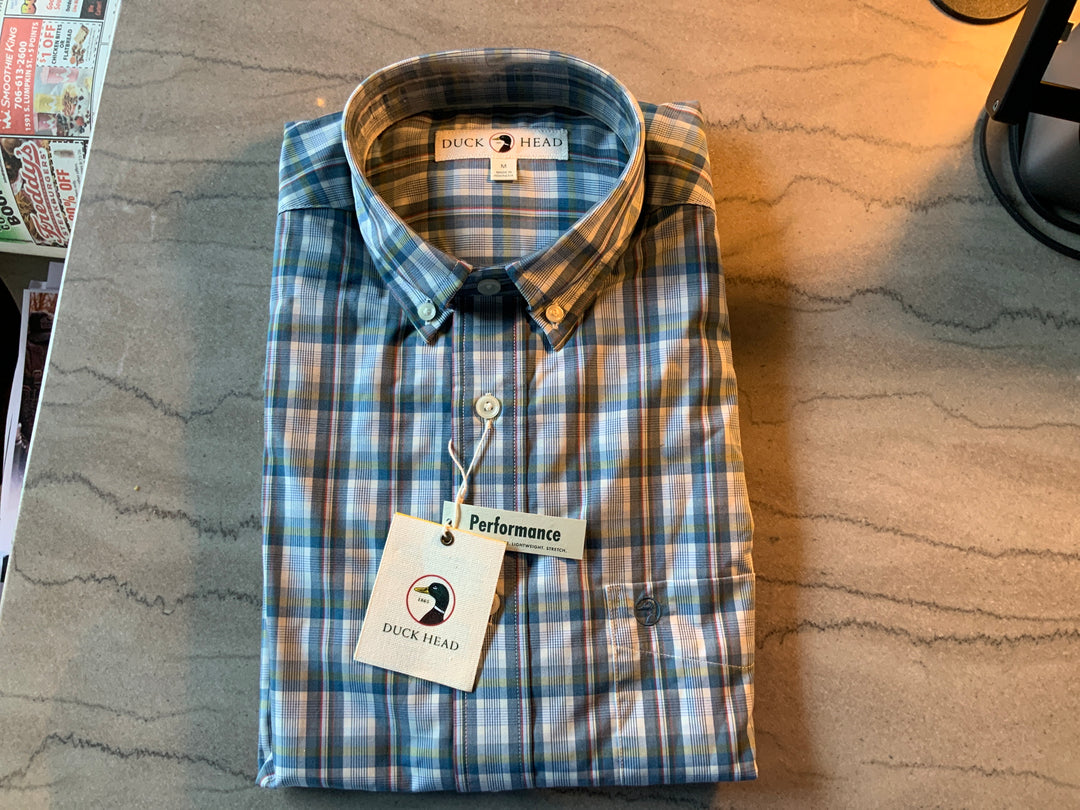 LS Performance Poplin Sport Shirt Eaton Plaid