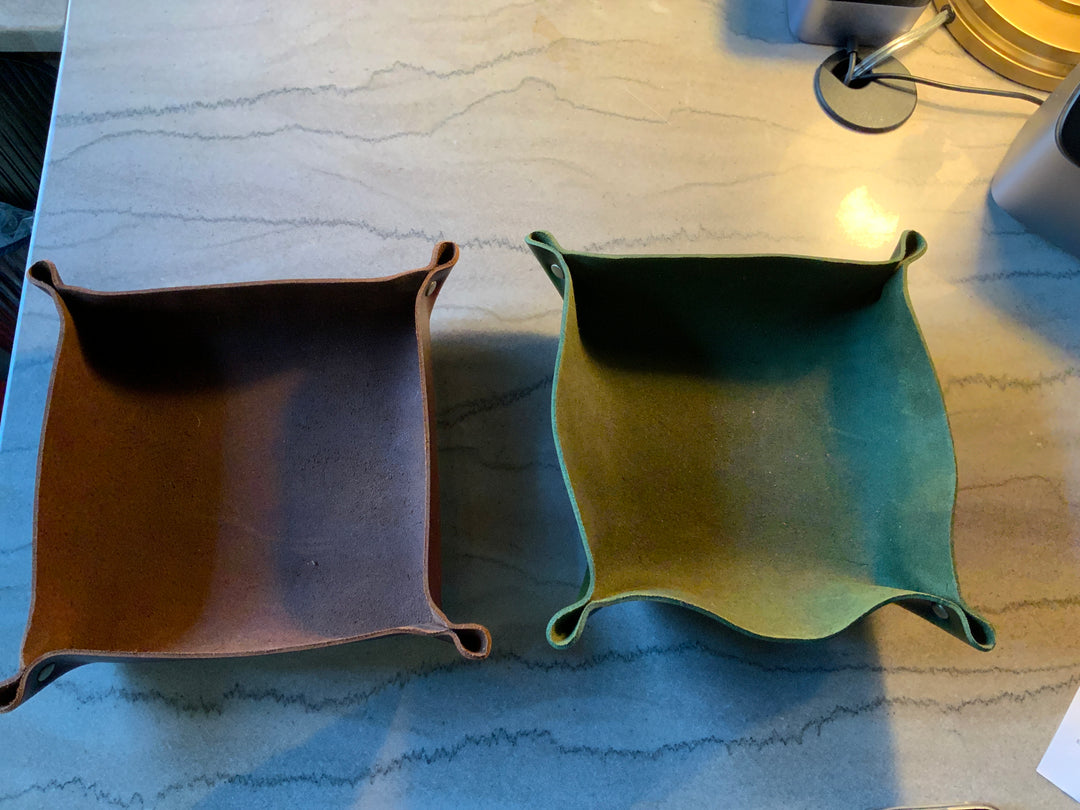 Large Leather Catchall