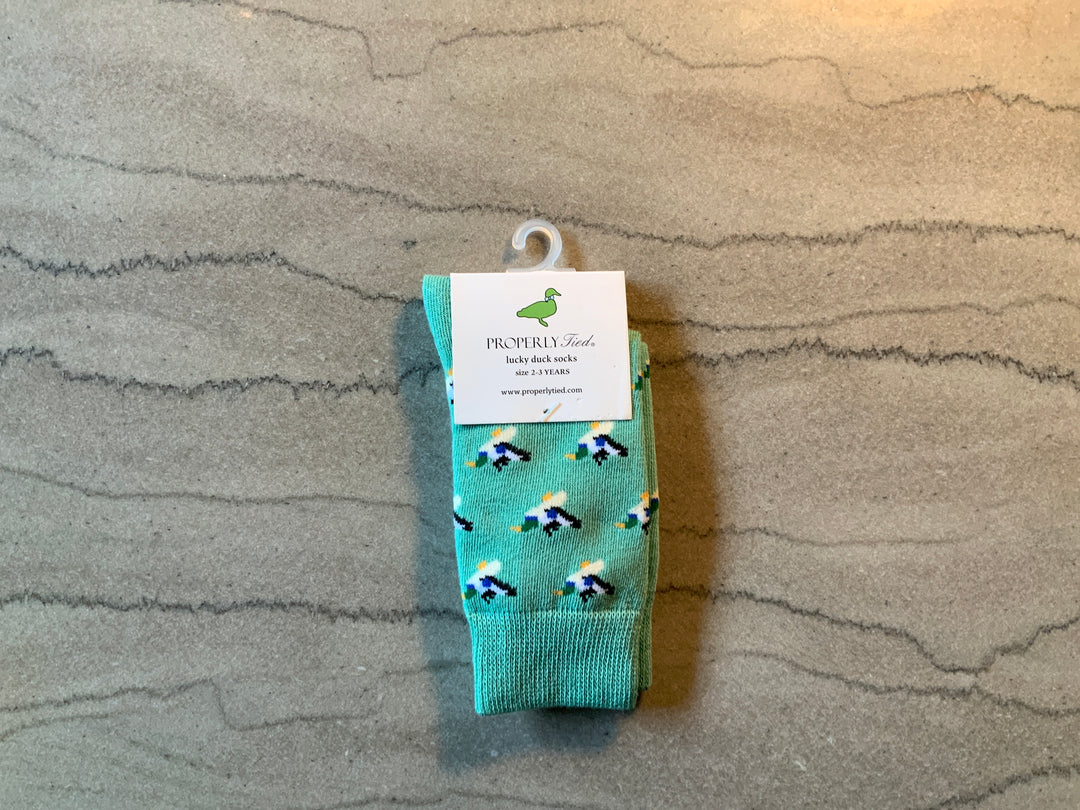 Lucky Ducky Socks Breaking Water