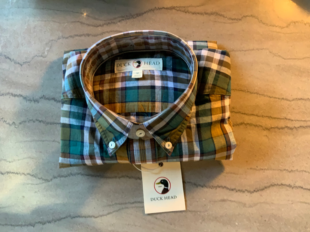 LS Cotton Slub Sport Shirt Toni Plaid