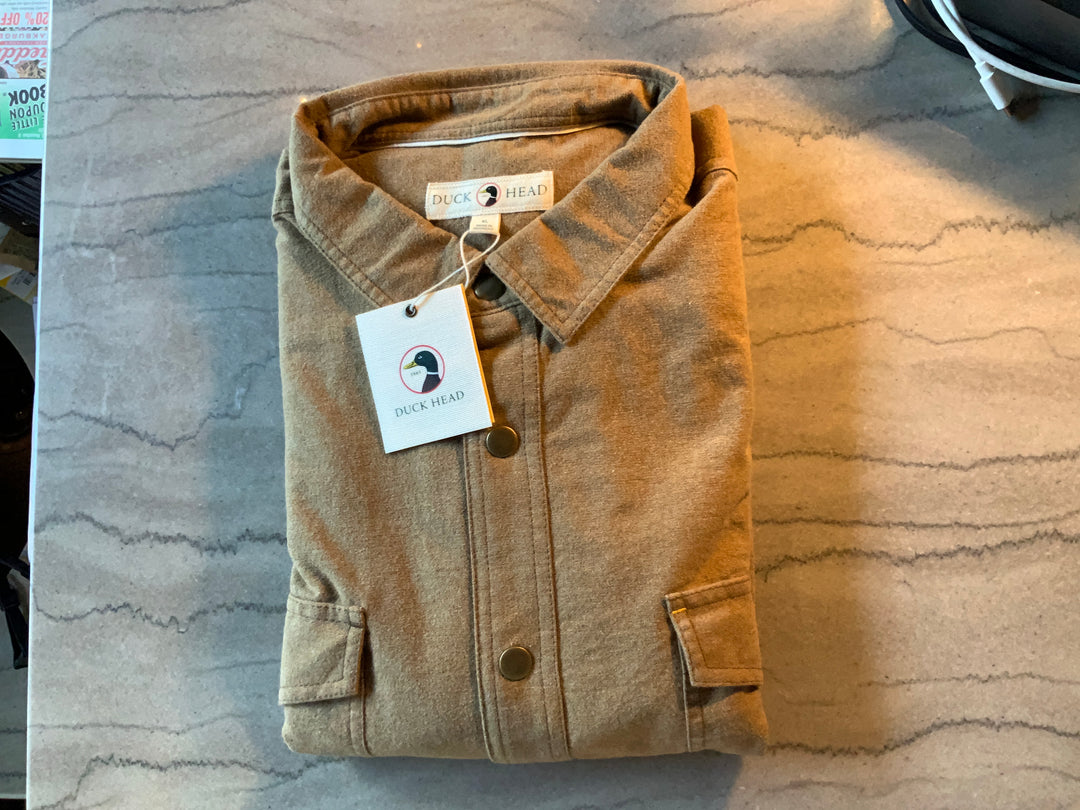 LS Brushed Canvas Snap Shirt Pyne Solid