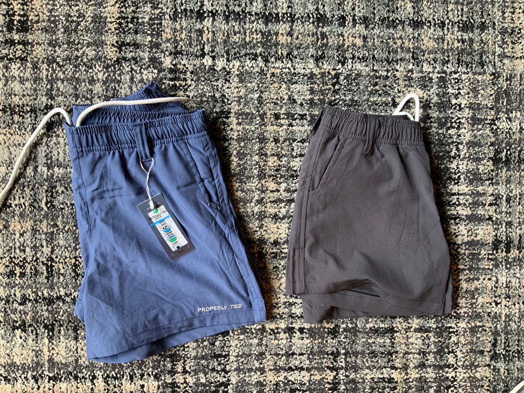Boys Pintail Shorts Properly Tied