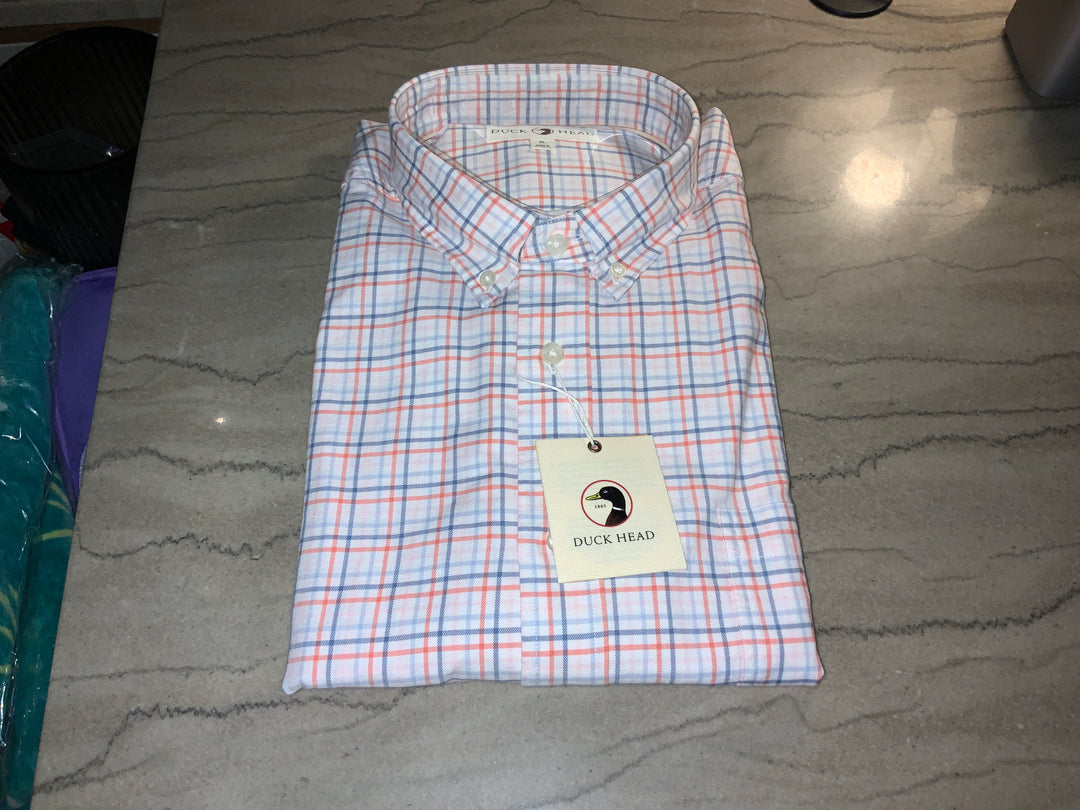Coral LS performance Duck Head Flannel