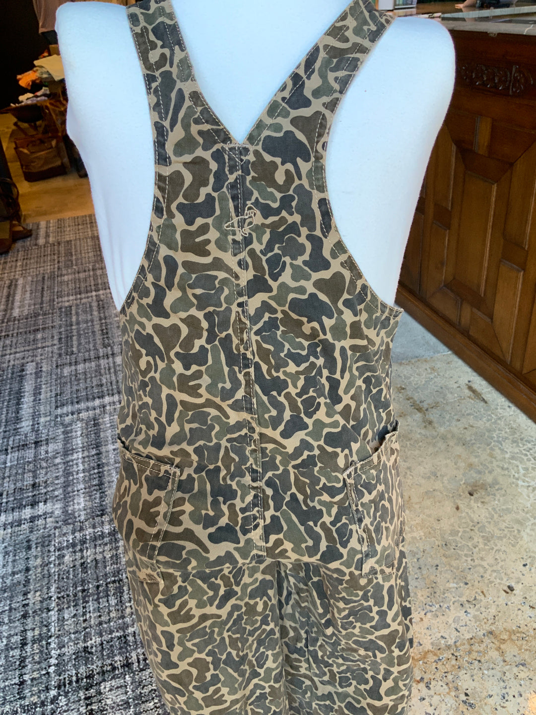 Boys Harvest Overalls Vintage Camo