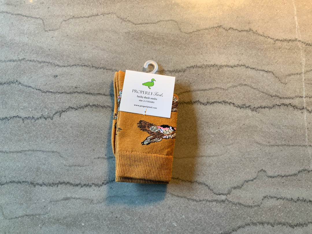 Lucky Duck Socks Flying Pheasant