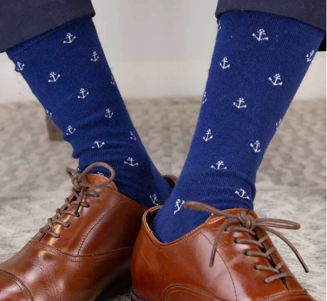 Mens Anchor Socks