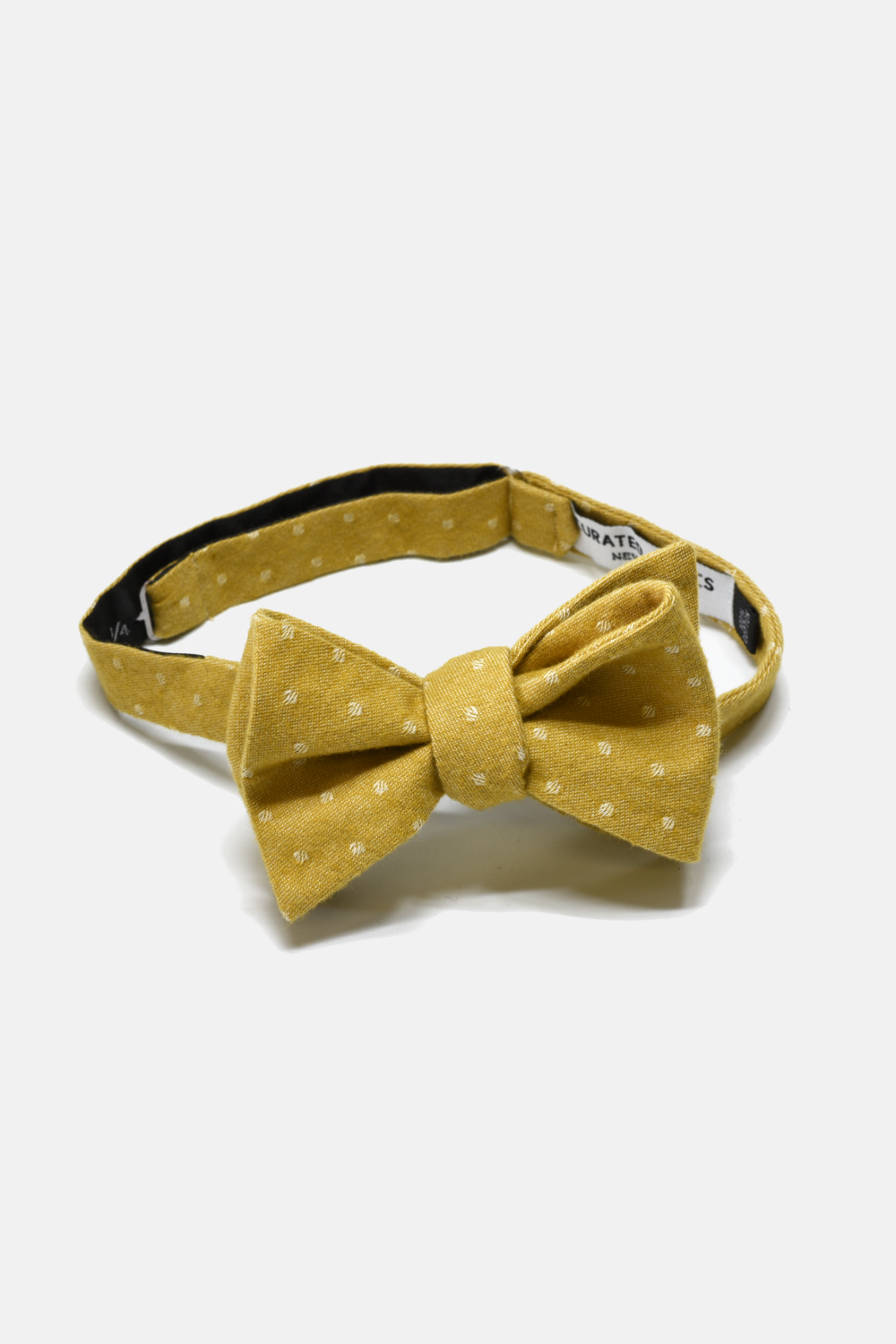 Yellow Polka Dots Bow Tie