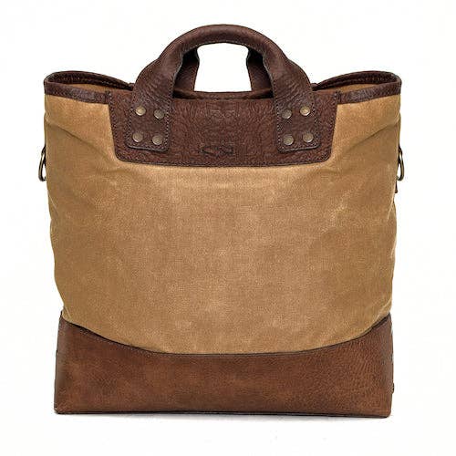 Heritage Waxed Canvas Medium Ice Block Tote Bag