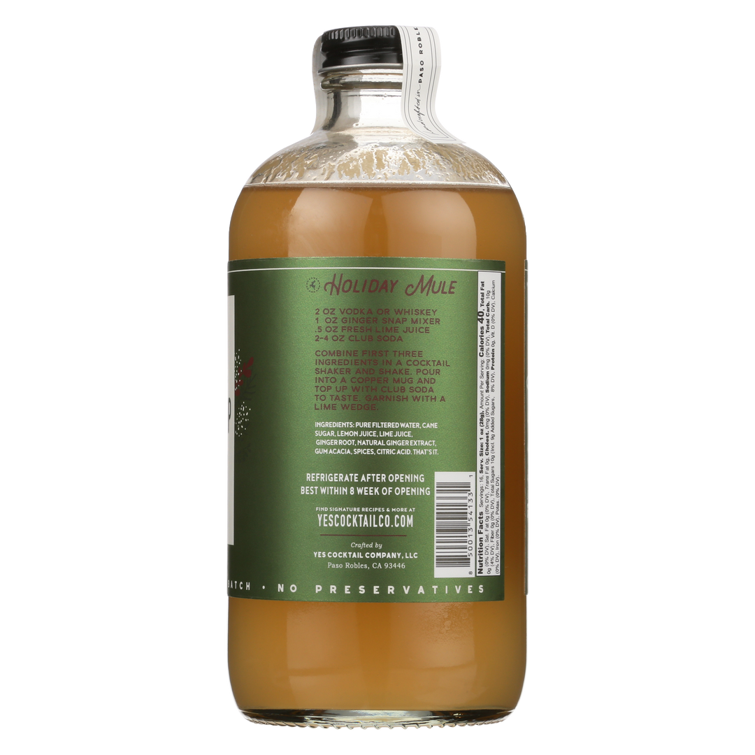 Holiday Seasonal : Ginger Snap Cocktail Mixer