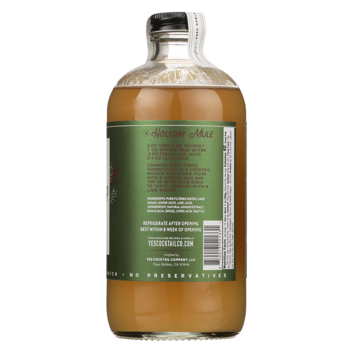 Holiday Seasonal : Ginger Snap Cocktail Mixer