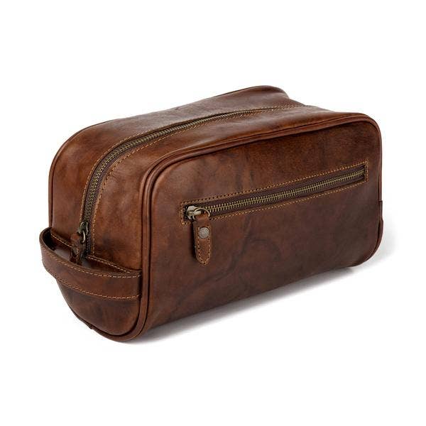 Benjamin Leather Wash Bag