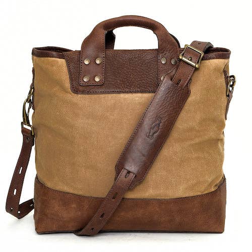 Heritage Waxed Canvas Medium Ice Block Tote Bag