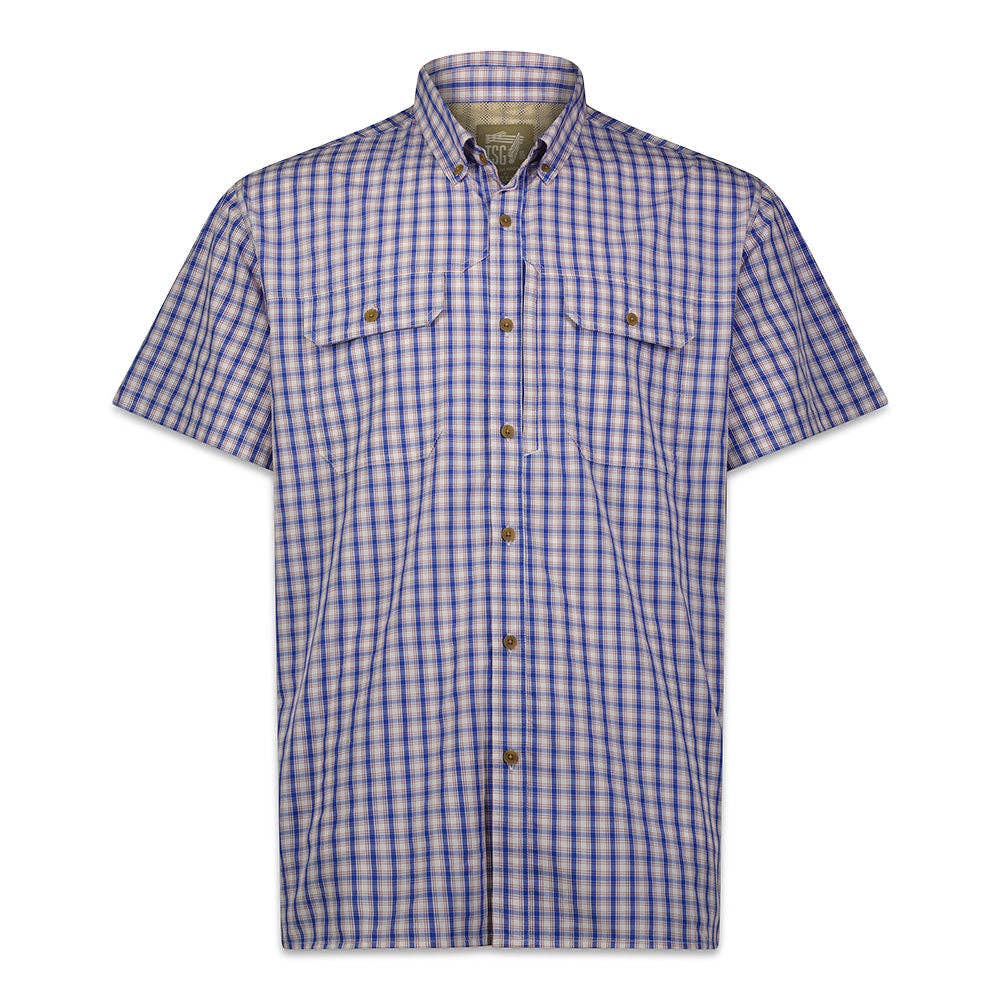 Brooks Bamboo Short Sleeve Shirt (Coastal Check)