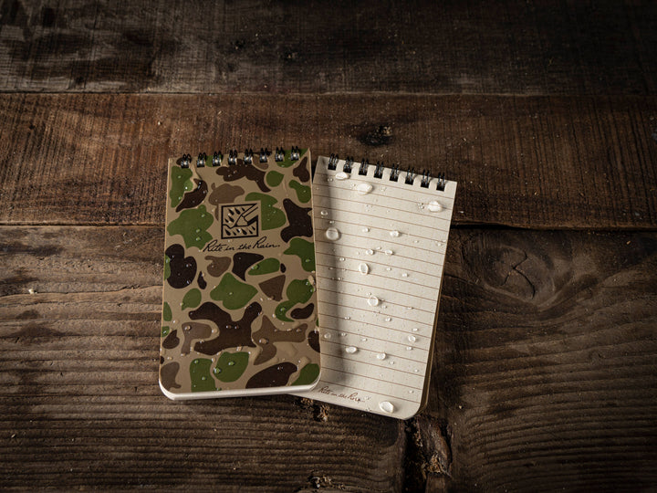 Rite in the Rain 3" x 5" Top-Spiral Notebooks, Duck Camo