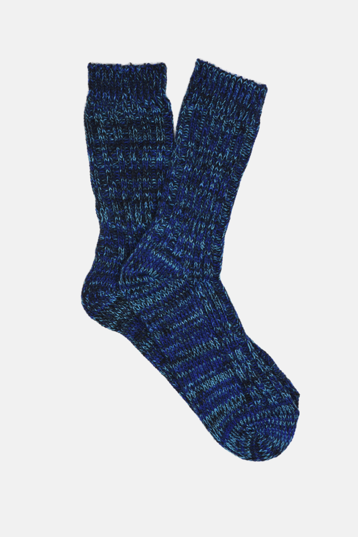 Italian Navy Wool Boot Socks